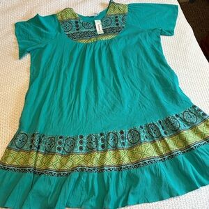 National Santa Fe Border Print Dress NWT